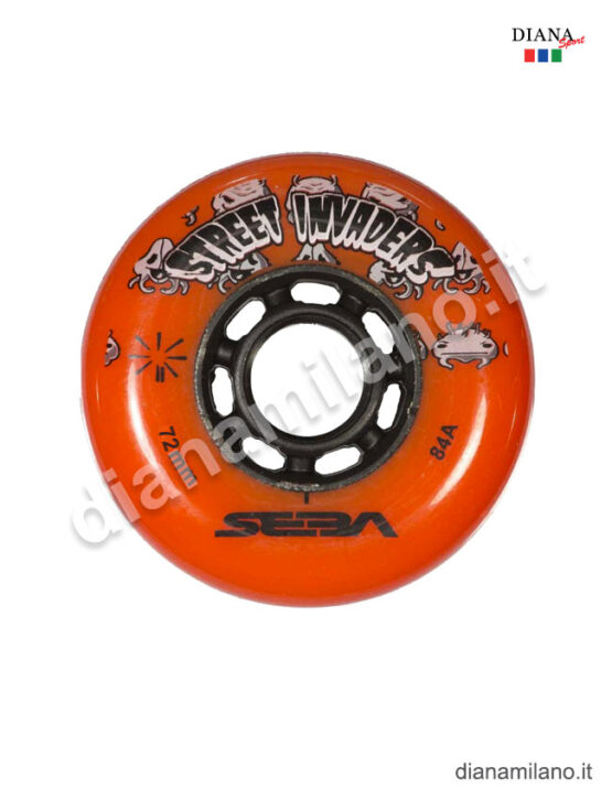 FR STREET INVADERS SET 4 RUOTE 72MM-84A (TUTTI I COLORI) - ARANCIO, TU