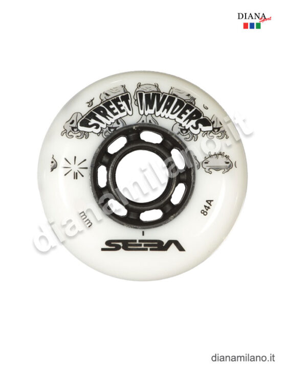 FR STREET INVADERS SET 4 RUOTE 72MM-84A (TUTTI I COLORI) - BIANCO, TU