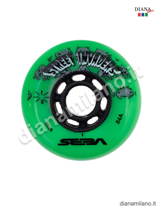 FR STREET INVADERS SET 4 RUOTE 76MM-84A (TUTTI I COLORI) - VERDE, TU