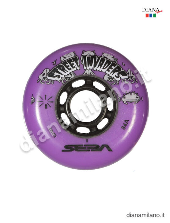 FR STREET INVADERS SET 4 RUOTE 76MM-84A (TUTTI I COLORI) - VIOLA, TU