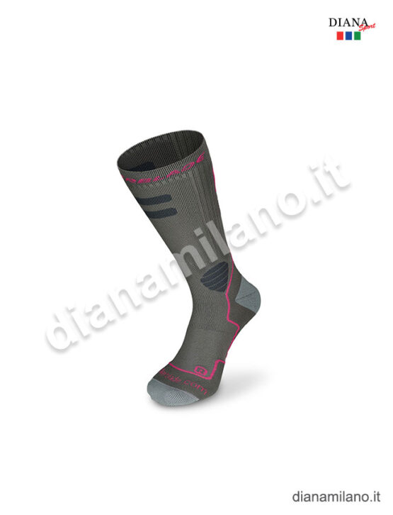 ROLLERBLADE SKATE SOCKS HIGH PERFORMANCE WOMAN - GRIGIO, 24