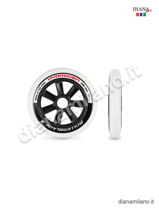 ROLLERBLADE HYDROGEN 125MM-85A (SET 6 RUOTE) - BIANCO, TU