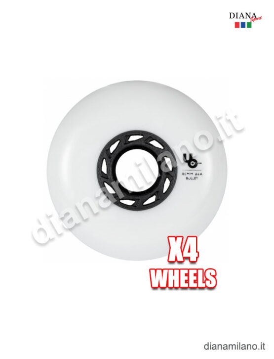 UNDERCOVER TEAM 80mm 86A BULLET - BIANCO, TU