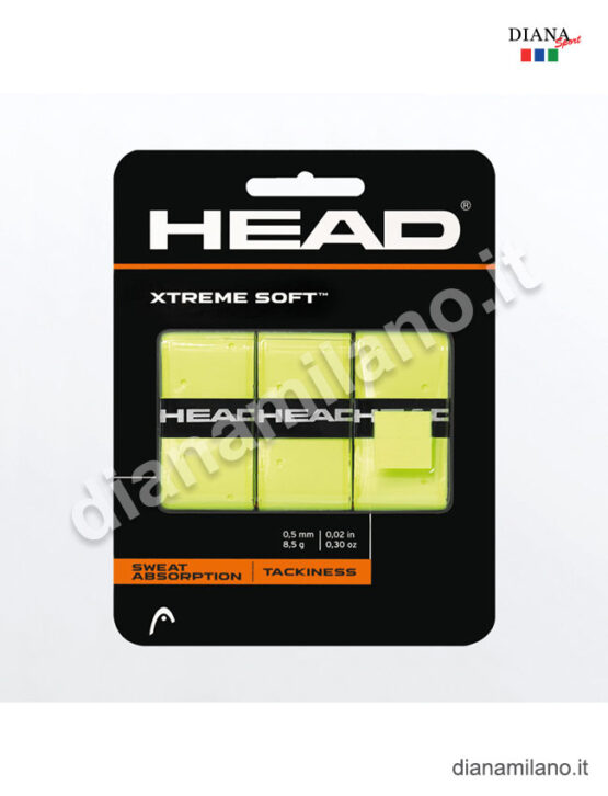 HEAD OVERGRIP XTREME SOFT - GIALLO, TU