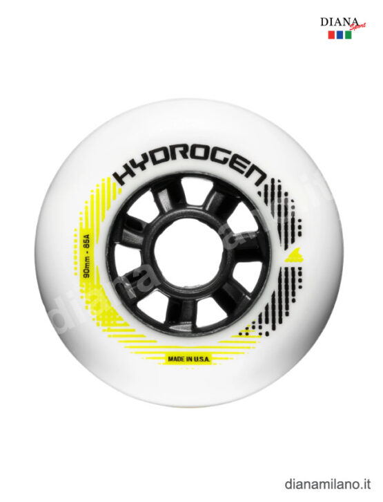 ROLLERBLADE HYDROGEN 90MM-85A (SET 8 RUOTE) - BIANCO, TU