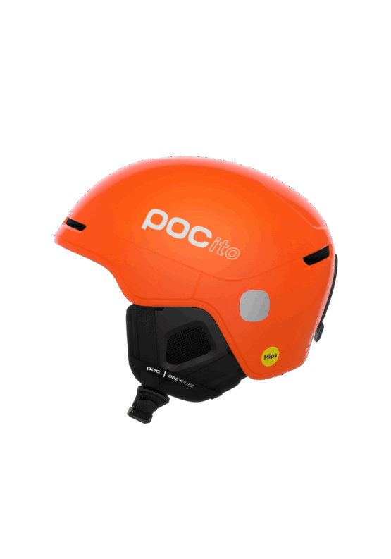 Casco sci junior POCito Obex MIPS arancione fluorescente