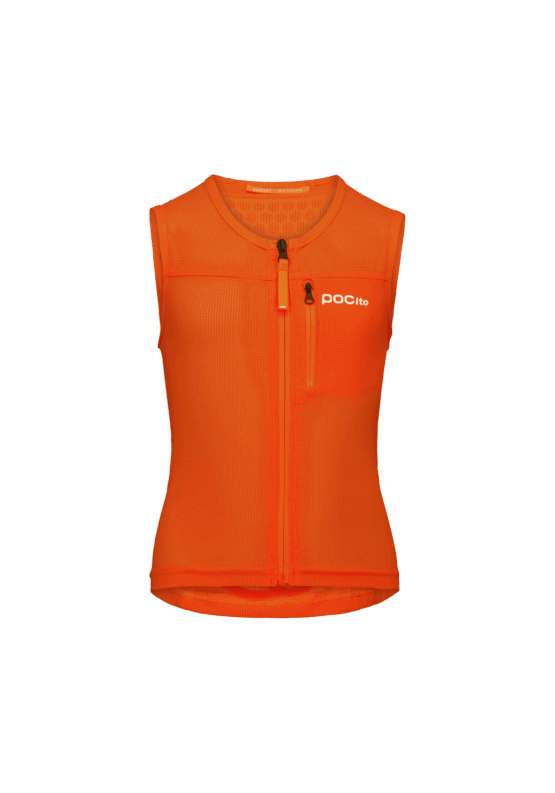 Protezione sci junior POCito VPD Air Vest arancione fluorescente