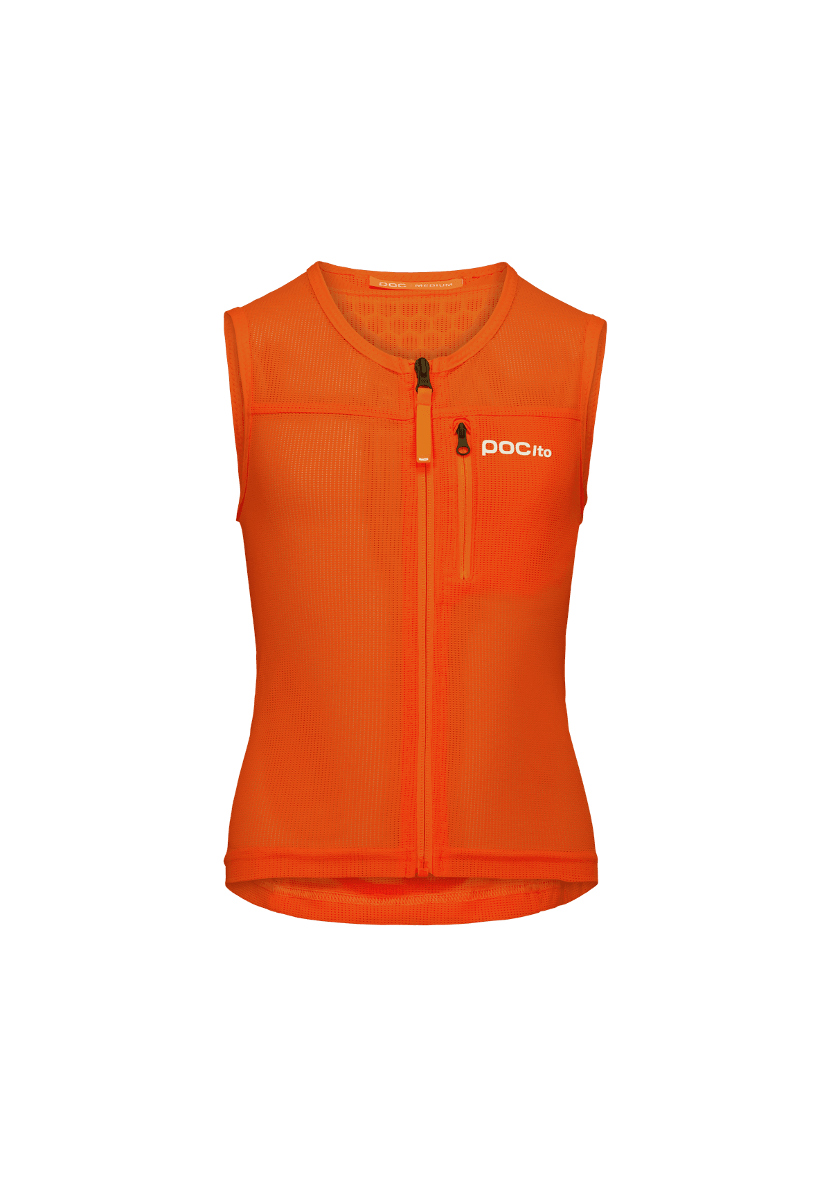 Protezione sci junior POCito VPD Air Vest arancione fluorescente