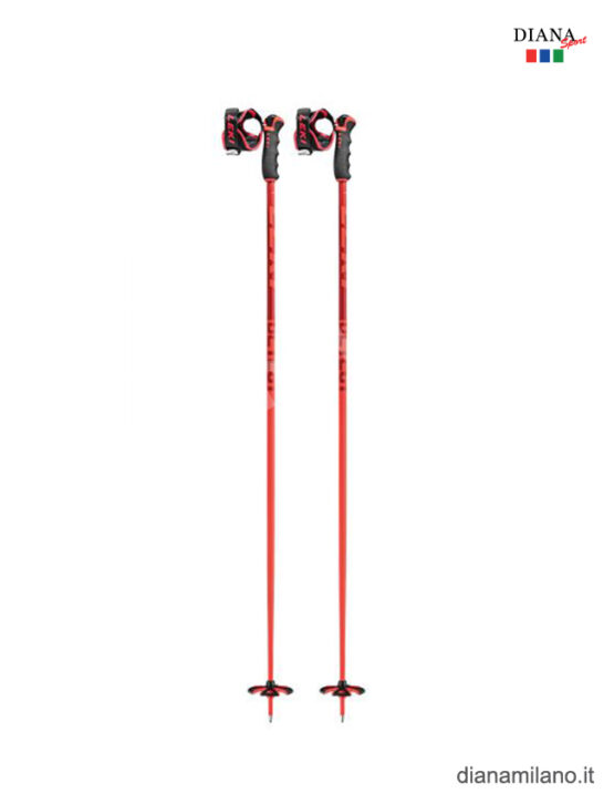 BASTONCINI LEKI DETECT S (COLORE ROSSO) - NERO, 130