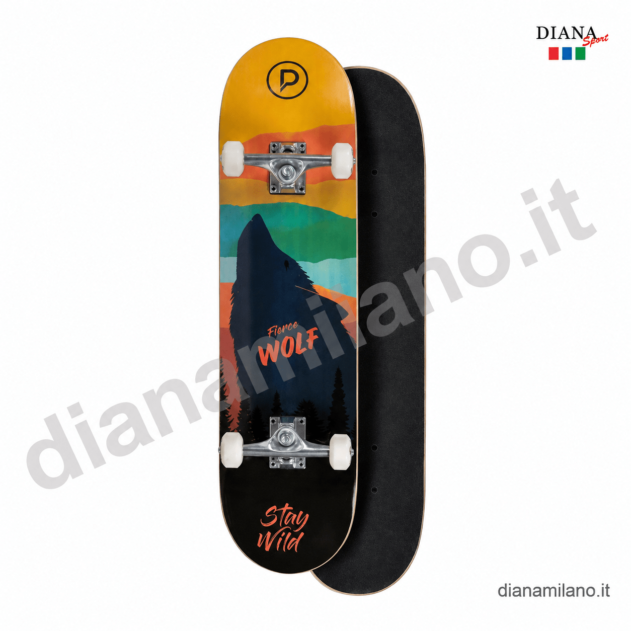 PLAYLIFE SKATEBOARD FIERCE WOLF 31''x8'' - immagine 4
