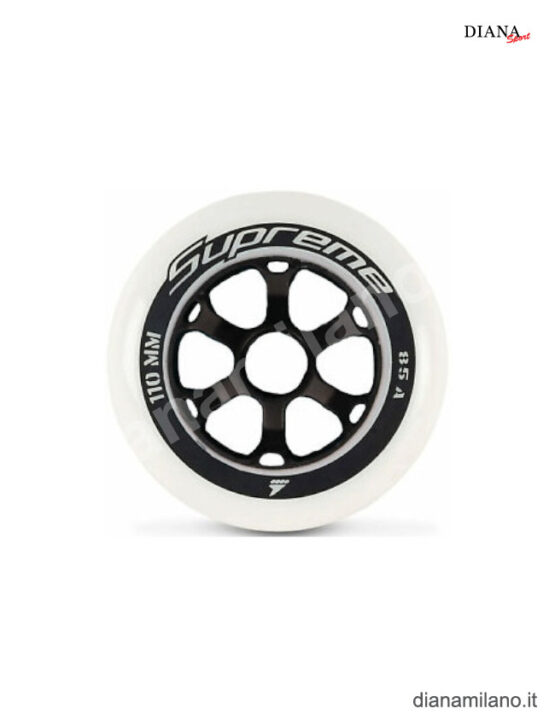 ROLLERBLADE SUPREME 110MM 85A (SET DA 6 RUOTE) - BIANCO, TU