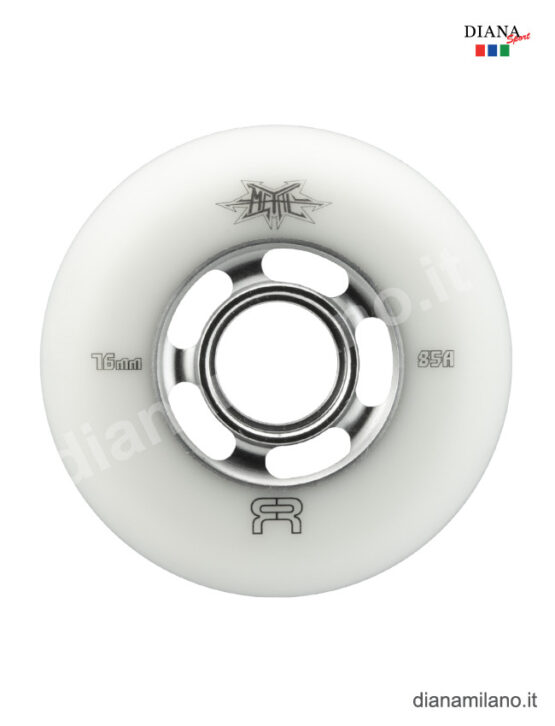 FRSKATES METAL WHEELS 76mm 85A (4 ruote) - BIANCO, TU