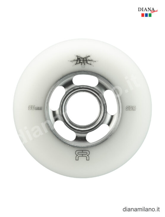 FRSKATES METAL WHEELS 80mm 85A (4 ruote) - BIANCO, TU