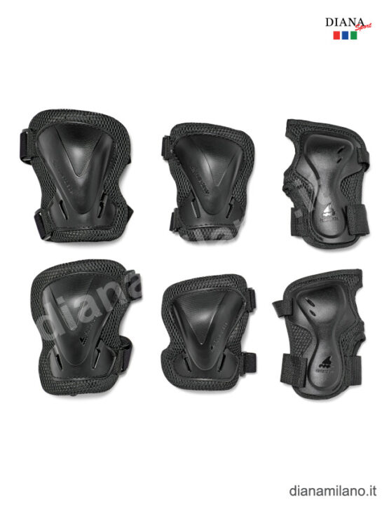 ROLLERBLADE EVO PRO GEAR 3PACK - NERO, S
