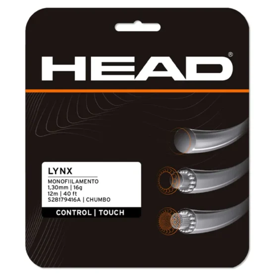 Blister corde da tennis HEAD Lynx 1,30 mm antracite