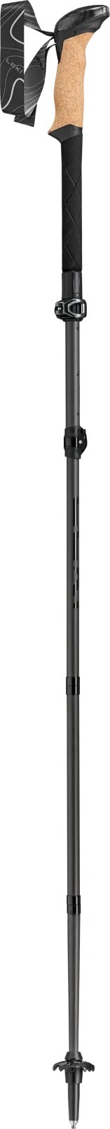 Bastoncino pieghevole LEKI Makalu Pro FX Carbon natural carbon nero